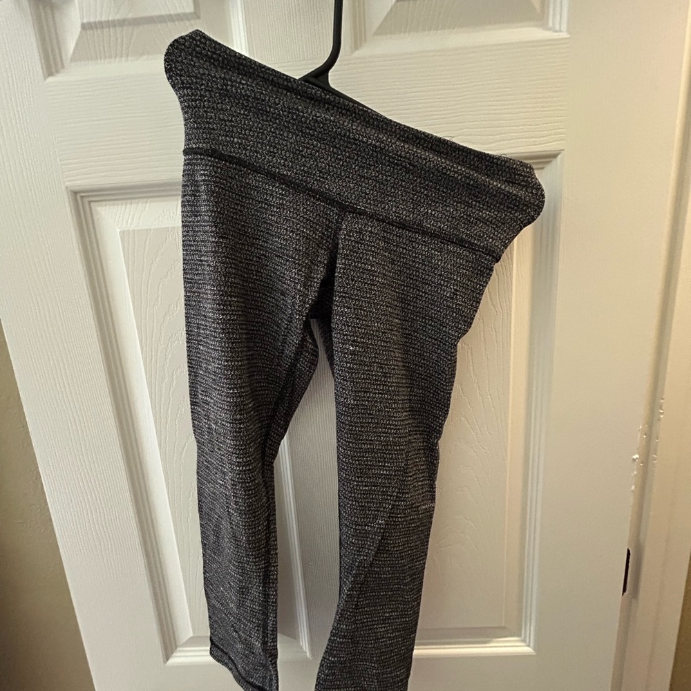 Gray Lululemon Textured Leggings